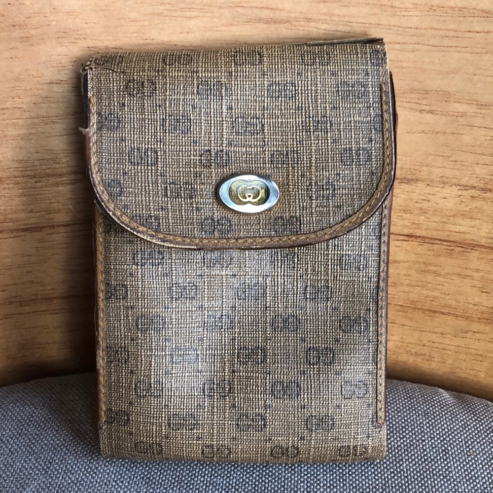 1970's GUCCI Vintage Monogram Cigarette Case